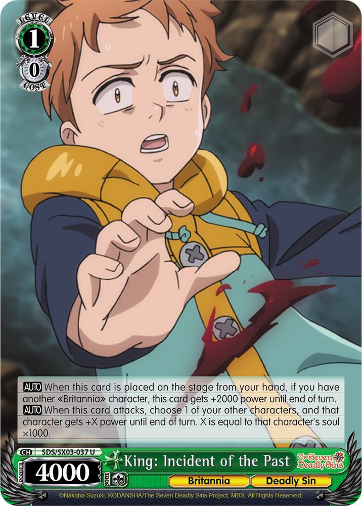 King: Incident of the Past, The Seven Deadly Sins SDS/SX03-037 U