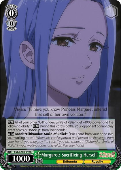 Margaret: Sacrificing Herself, The Seven Deadly Sins SDS/SX03-040 C