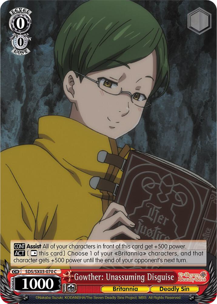 Gowther: Unassuming Disguise, The Seven Deadly Sins SDS/SX03-070 C