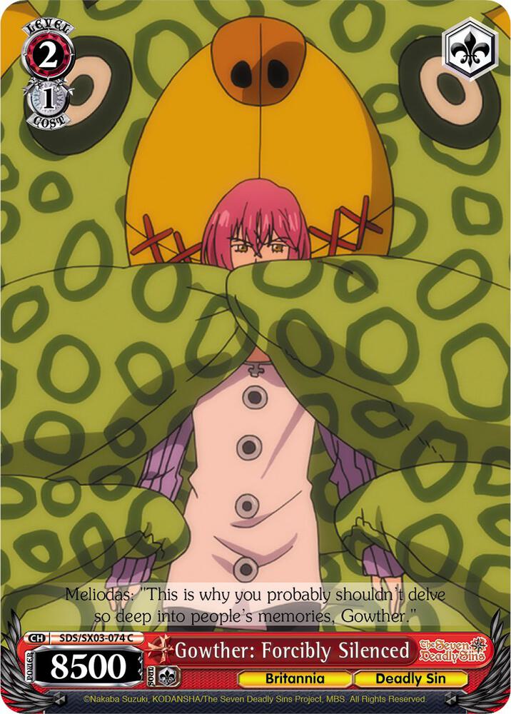 Gowther: Forcibly Silenced, The Seven Deadly Sins SDS/SX03-074 C