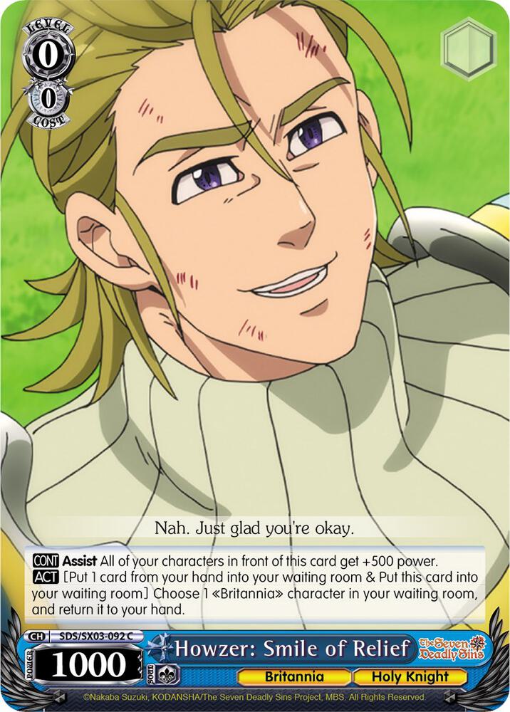 Howzer: Smile of Relief, The Seven Deadly Sins SDS/SX03-092 C