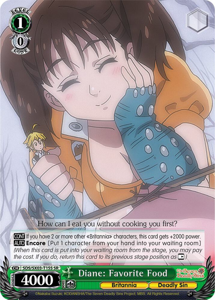 Diane: Favorite Food (SR), The Seven Deadly Sins SDS/SX03-T15S SR