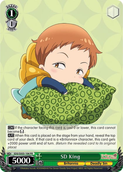 SD King, The Seven Deadly Sins SDS/SX03-104 PR