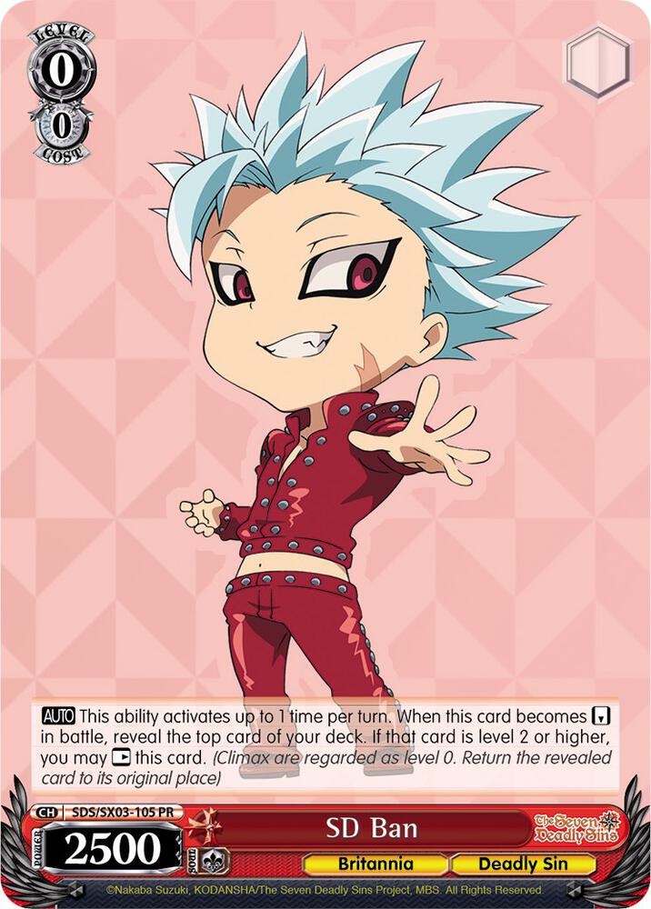 SD Ban, The Seven Deadly Sins SDS/SX03-105 PR