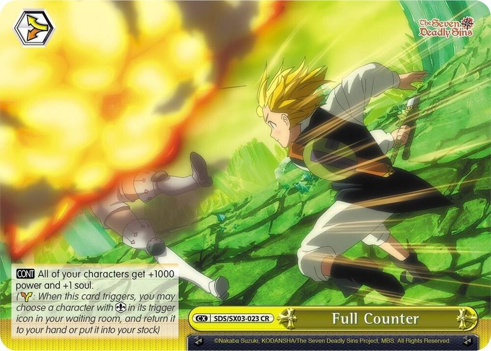Full Counter, The Seven Deadly Sins SDS/SX03-023 CR