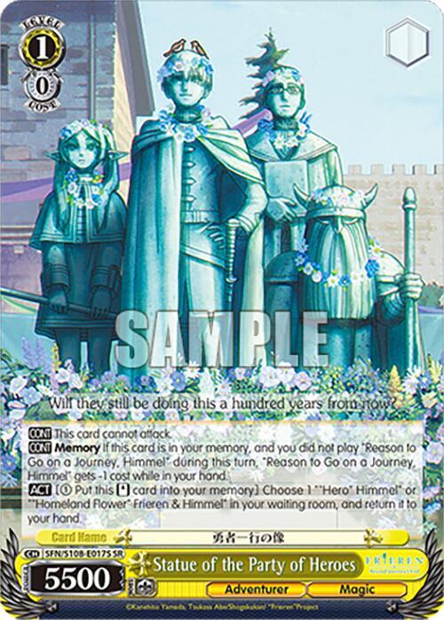 Statue of the Party of Heroes (SR), Frieren: Beyond Journey’s End SFN/S108-E017S SR