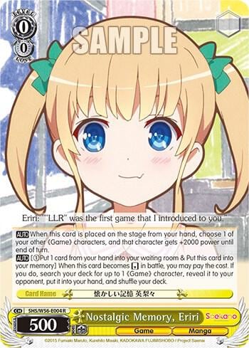 Nostalgic Memory, Eriri, Saekano: How to Raise a Boring Girlfriend SHS/W56-E004 R