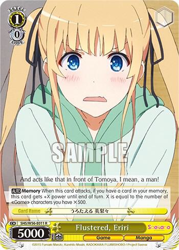 Flustered, Eriri, Saekano: How to Raise a Boring Girlfriend SHS/W56-E011 R