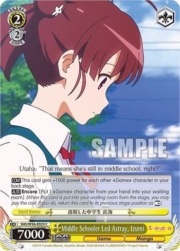 Middle Schooler Led Astray, Izumi, Saekano: How to Raise a Boring Girlfriend SHS/W56-E023 C