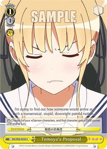 Tomoya's Proposal (24), Saekano: How to Raise a Boring Girlfriend SHS/W56-E024 U