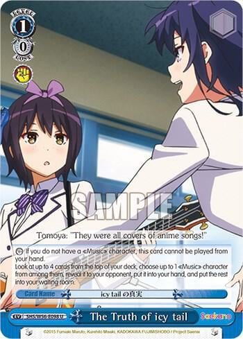 The Truth of icy tail, Saekano: How to Raise a Boring Girlfriend SHS/W56-E098 U