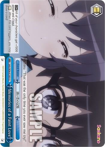 Memories of a Faint Love, Saekano: How to Raise a Boring Girlfriend SHS/W56-E100 CC