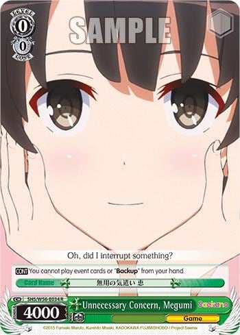 Unnecessary Concern, Megumi, Saekano: How to Raise a Boring Girlfriend SHS/W56-E034 R