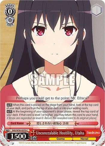 Unconcealable Hostility, Utaha, Saekano: How to Raise a Boring Girlfriend SHS/W56-E070 C