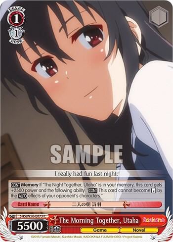 The Morning Together, Utaha, Saekano: How to Raise a Boring Girlfriend SHS/W56-E073 C
