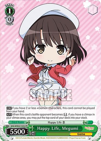 Happy Life, Megumi (Foil), Saekano the Movie: Finale SHS/W98-E103S PR
