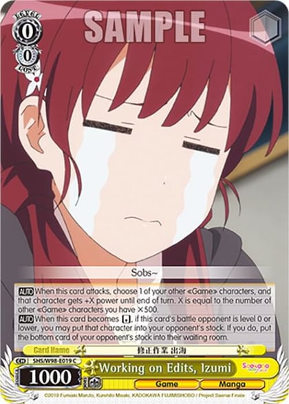 Working on Edits, Izumi, Saekano the Movie: Finale SHS/W98-E019 C