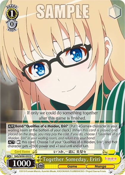 Together Someday, Eriri, Saekano the Movie: Finale SHS/W98-E022 C