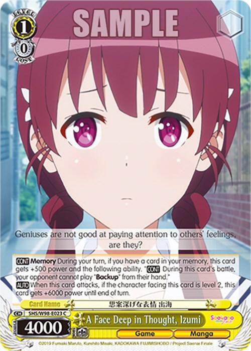 A Face Deep in Thought, Izumi, Saekano the Movie: Finale SHS/W98-E023 C