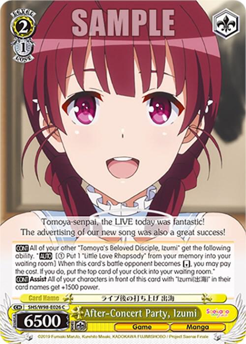 After-Concert Party, Izumi, Saekano the Movie: Finale SHS/W98-E026 C