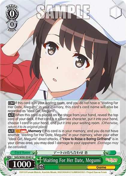 Waiting For Her Date, Megumi, Saekano the Movie: Finale SHS/W98-E040 U