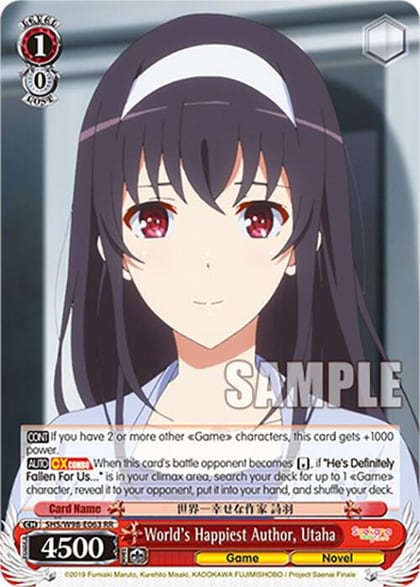 World's Happiest Author, Utaha, Saekano the Movie: Finale SHS/W98-E063 RR