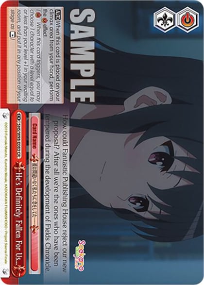 He's Definitely Fallen For Us, Saekano the Movie: Finale SHS/W98-E083 CR
