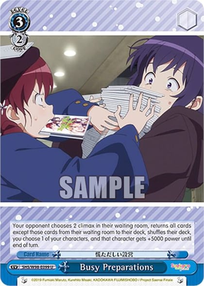 Busy Preparations, Saekano the Movie: Finale SHS/W98-E099 U