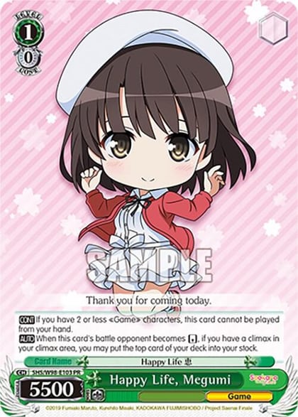 Happy Life, Megumi, Saekano the Movie: Finale SHS/W98-E103 PR