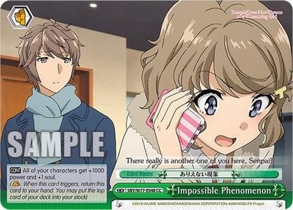 Impossible Phenomenon, Rascal Does Not Dream of a Dreaming Girl SBY/W77-E048 CC