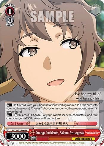 Strange Incidents, Sakuta Azusagawa, Rascal Does Not Dream of a Dreaming Girl SBY/W77-E065 C