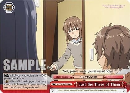 Just the Three of Them, Rascal Does Not Dream of a Dreaming Girl SBY/W77-E071 CC