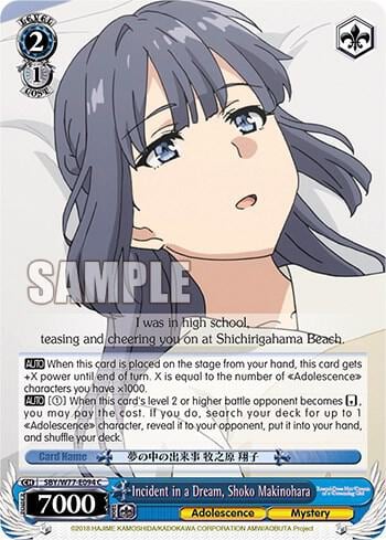 Incident in a Dream, Shoko Makinohara, Rascal Does Not Dream of a Dreaming Girl SBY/W77-E094 C