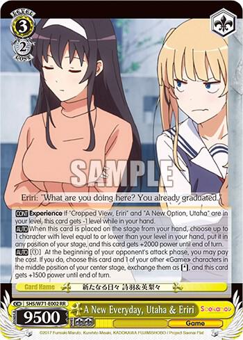 A New Everyday, Utaha & Eriri, Saekano How to Raise a Boring Girlfriend. flat SHS/W71-E002 RR