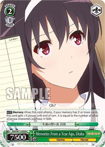 Memories From a Year Ago, Utaha, Saekano How to Raise a Boring Girlfriend. flat SHS/W71-E050 C