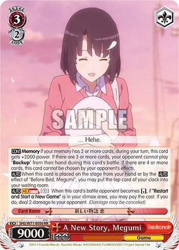 A New Story, Megumi, Saekano How to Raise a Boring Girlfriend. flat SHS/W71-E056 RR
