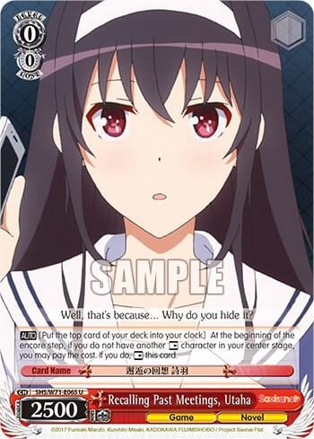 Recalling Past Meetings, Utaha, Saekano How to Raise a Boring Girlfriend. flat SHS/W71-E065 U