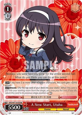 A New Start, Utaha, Saekano How to Raise a Boring Girlfriend. flat SHS/W71-E104 PR