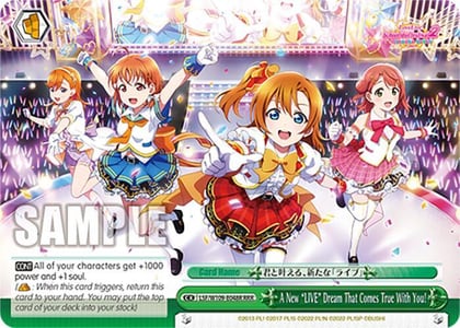 A New "LIVE" Dream That Comes True With You! (RRR), Love Live! School idol festival 2 MIRACLE LIVE! LSF/W109-E048R RRR