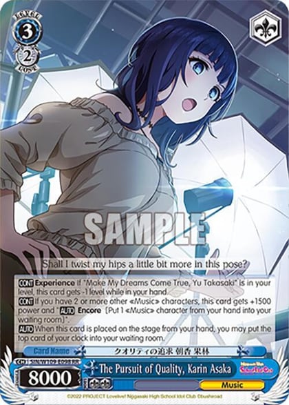 The Pursuit of Quality, Karin Asaka, Love Live! School idol festival 2 MIRACLE LIVE! SIN/W109-E098 RR