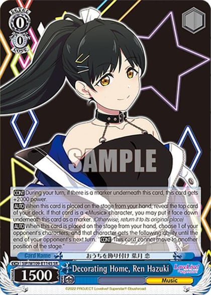 Decorating Home, Ren Hazuki (SR), Love Live! School idol festival 2 MIRACLE LIVE! SIP/W109-E114S SR