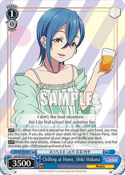 Chilling at Home, Shiki Wakana, Love Live! School idol festival 2 MIRACLE LIVE! SIP/W109-E116 U
