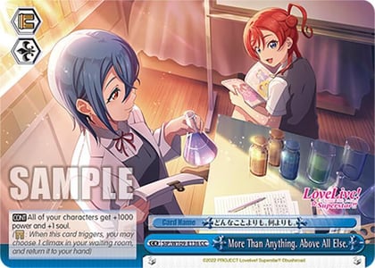 More Than Anything. Above All Else., Love Live! School idol festival 2 MIRACLE LIVE! SIP/W109-E136 CC