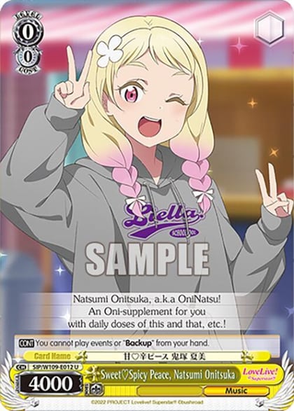 SweetSpicy Peace, Natsumi Onitsuka, Love Live! School idol festival 2 MIRACLE LIVE! SIP/W109-E012 U