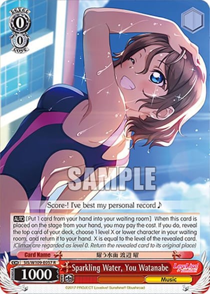 Sparkling Water, You Watanabe, Love Live! School idol festival 2 MIRACLE LIVE! SIS/W109-E057 R