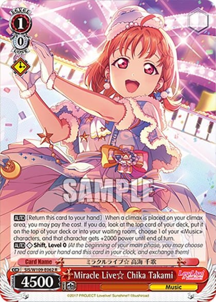Miracle Live Chika Takami (OFR), Love Live! School idol festival 2 MIRACLE LIVE! SIS/W109-E062OFR OFR