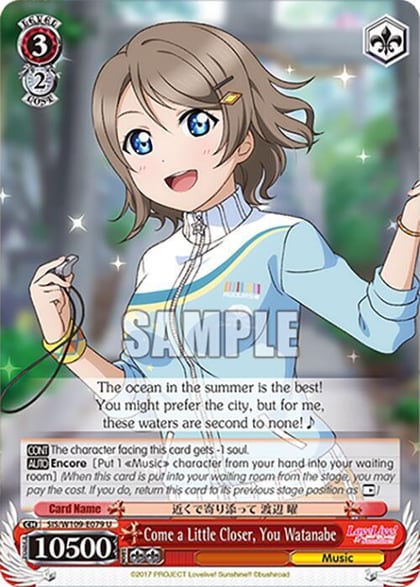 Come a Little Closer, You Watanabe, Love Live! School idol festival 2 MIRACLE LIVE! SIS/W109-E079 U