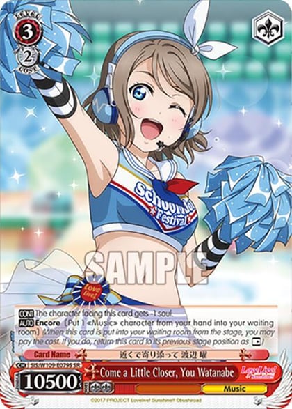 Come a Little Closer, You Watanabe (SR), Love Live! School idol festival 2 MIRACLE LIVE! SIS/W109-E079S SR