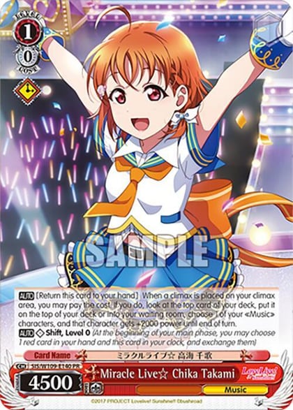 Miracle Live Chika Takami (PR), Love Live! School idol festival 2 MIRACLE LIVE! SIS/W109-E140 PR