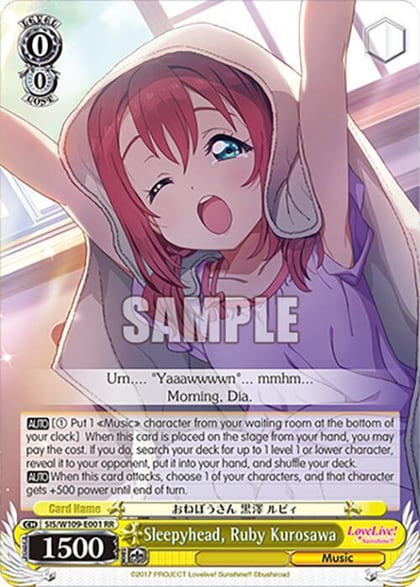 Sleepyhead, Ruby Kurosawa, Love Live! School idol festival 2 MIRACLE LIVE! SIS/W109-E001 RR